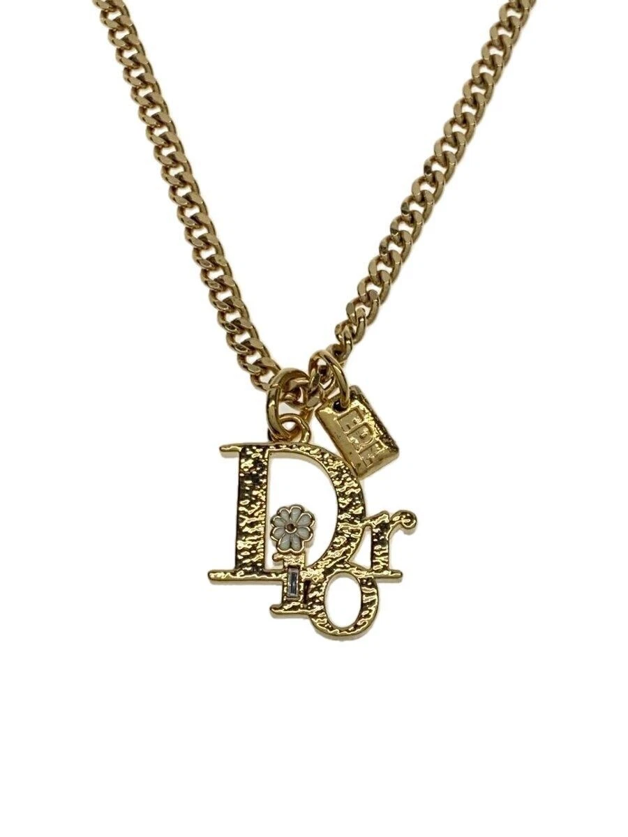 Collana donna Christian Dior oro con top usata