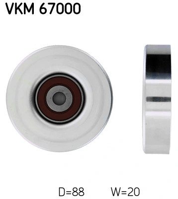 Poulie de renvoi SKF VKM 67000 pour courroie d'accessoire de berline