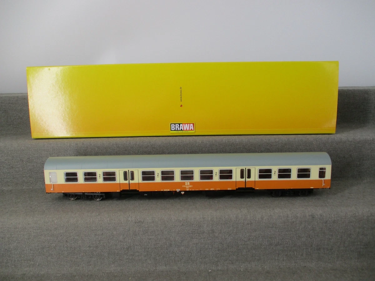 Brawa Spur H0 50632 Personenwagen Reisezugwagen 2. Klasse der DR in OVP