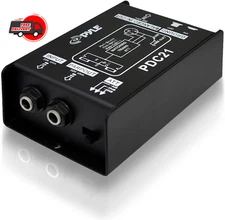 Premium Direct Injection Audio Box - Passive DI Unit Hum Eliminator w/ Input
