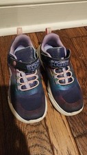 SKECHERS GLOW BRITES BLACK MULTI COLOR GIRLS CHILDS SNEAKERS Size 13