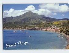 Postcard La rade de Saint Pierre dominée par la Montagne Pelée France