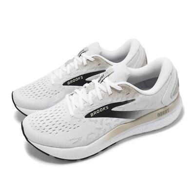 Brooks Ghost 16 White Pelican Oyster Men Road Running Jogging Shoes  1104181D-125
