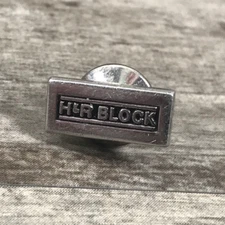 Vintage H&R BLOCK Sterling Silver Small Lapel Hat Jacket Shirt Vest Pin