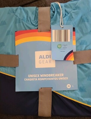 Aldi Unisex Windbreaker ,  Med.New with Tags, water resistant, side pockets