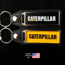 Key Fobs Key Ring Keychain for Caterpillar CAT Tractor (2-Pack)