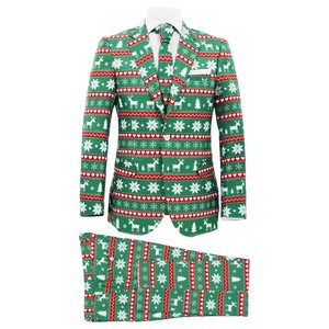 Completo Uomo 2 pz con Cravatta Taglia 54 Tema Festivo Verde | eBay