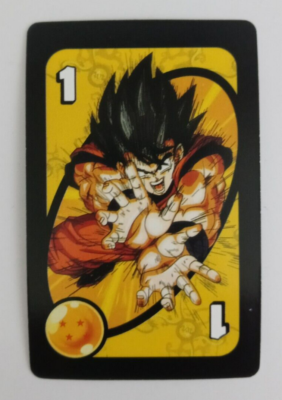 2022 Mattel Dragon Ball Z Uno Card Yellow Goku #1 | eBay