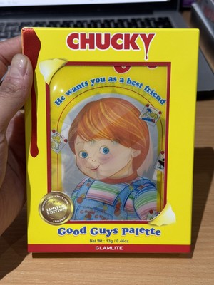Glamlite X Chucky Good Guys Lidschatten Palette Limited Edition Brandneu