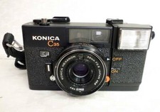 Konica C35 EF Konica compact film camera lens HEXANON 38mm F2.8