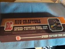 NEW VINTAGE RC RUG CRAFTERS SPEED RUG TUFFING TOOL COMPLETE IN BOX USA MADE