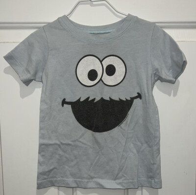 Mighty Mini Fine Sesame Street Cookie Monster Boys Tee 3 3T Light Blue 2009 HTF