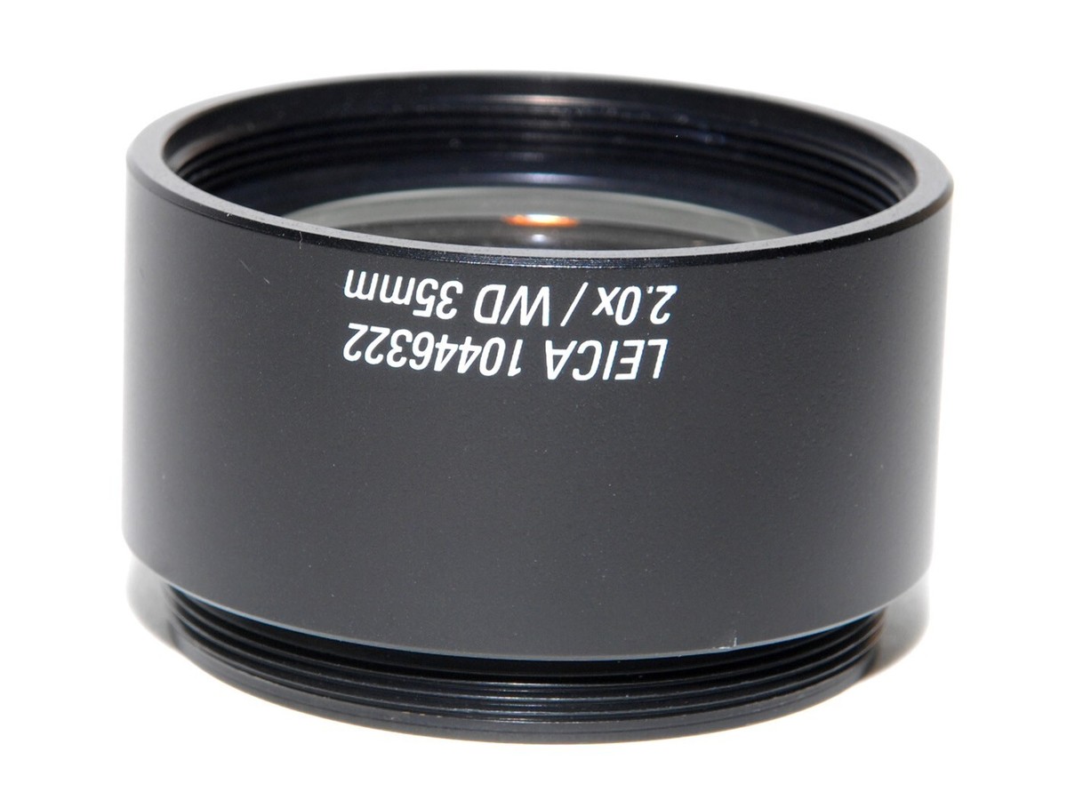 Leica 2x Objective Lens 10446322 WD=35 mm, M52 x 1.0 Threads Leica 2x Objective Lens 10446322 WD=35 mm, M52 x 1.0 Threads