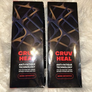 2 Boxes XXL Cruv Heal Anti Fatigue Work Orthotic Insoles Arch Support Sealed