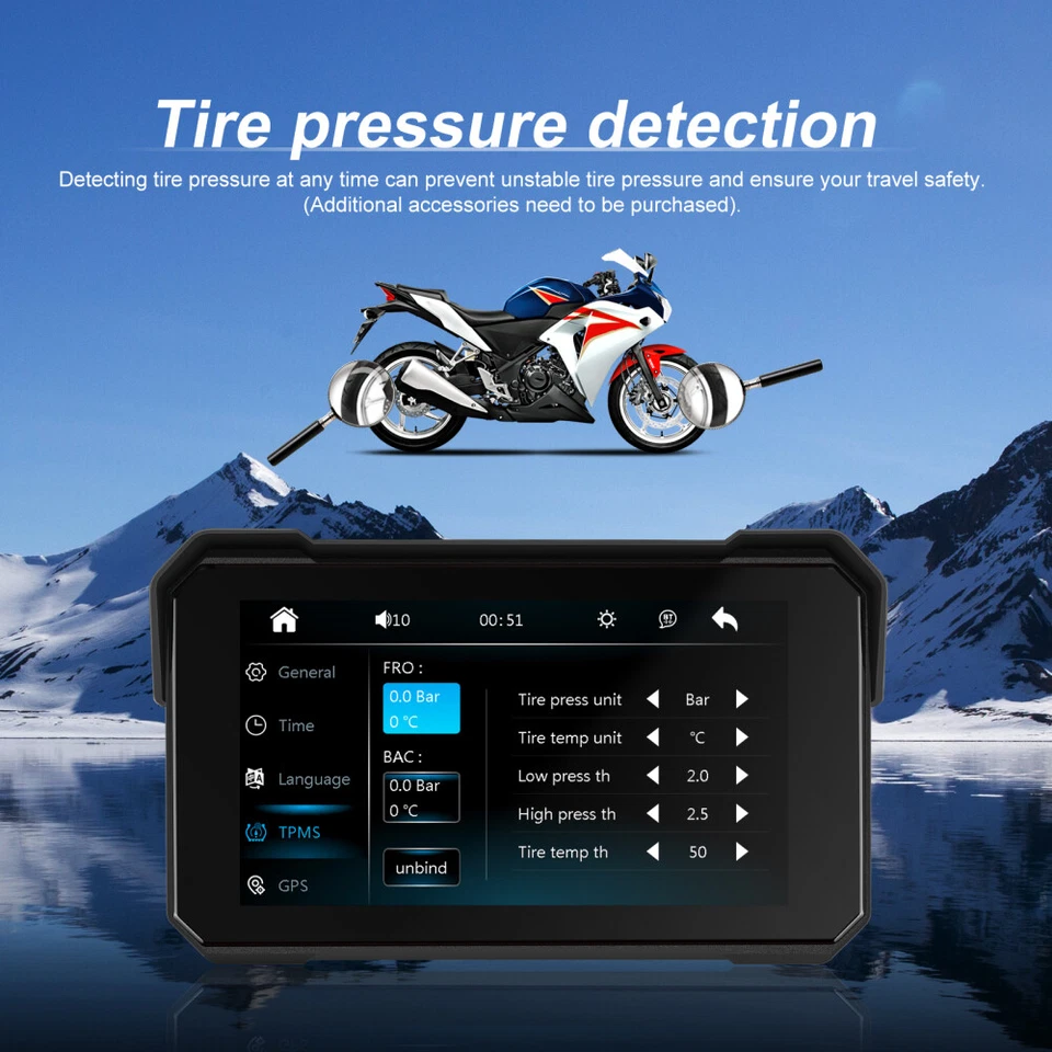 5 Motorcycle Wireless Portable Carplay/Android Auto Waterproof Car Stereo - Image 4 of 4