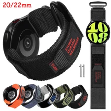 For Samsung Galaxy Watch Band Rugged Nylon Sports Strap With Woven Loop Design