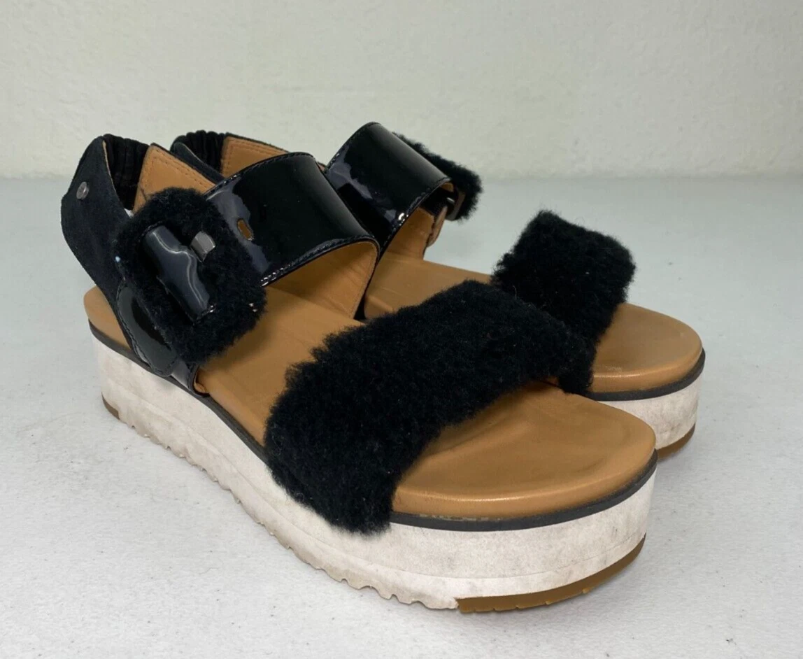 Sandali UGG donna Le Fluff neri taglia 8