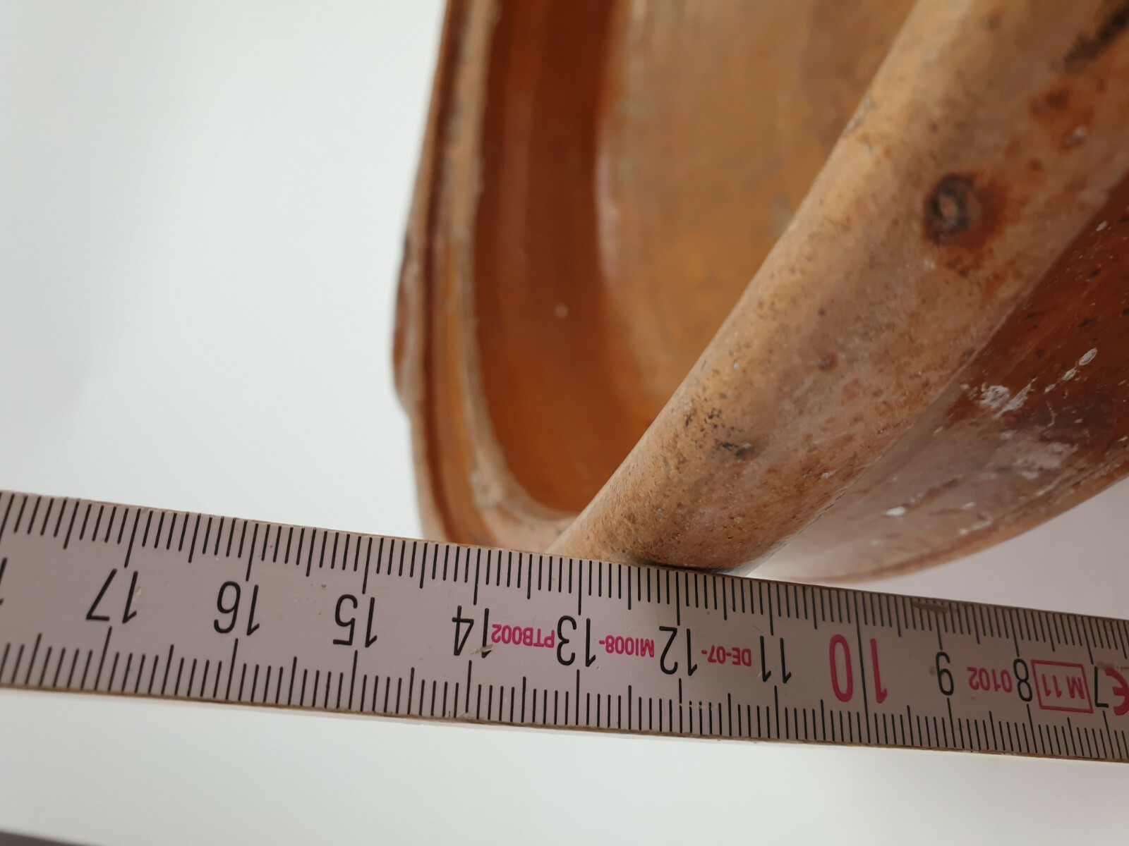 Antique 19th C Brown Ceramic Bowl Staple Repairs eBay