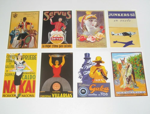 Lot of 8 Postcard Reproduction Advertising Poster Old Pub f