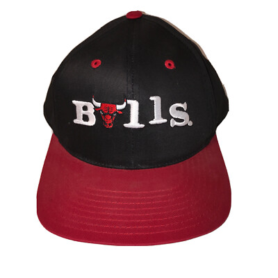 Chicago Bulls Two Tone Adjustable Snapback Hat Cap Gray Under brim 90svintage