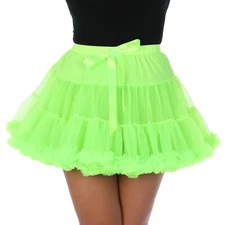 Neon Green Luxury TUTU Skirt Fancy Dress Party Rave Halloween Festival Dance