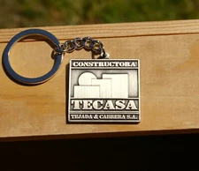 Constructora Tecasa Tejada & Cabrera S.A. Silver Tone Metal Keychain