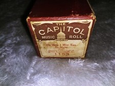 Capitol 1153 Oh How I Miss You To-Night Waltz McPhail Antique Piano Music Roll