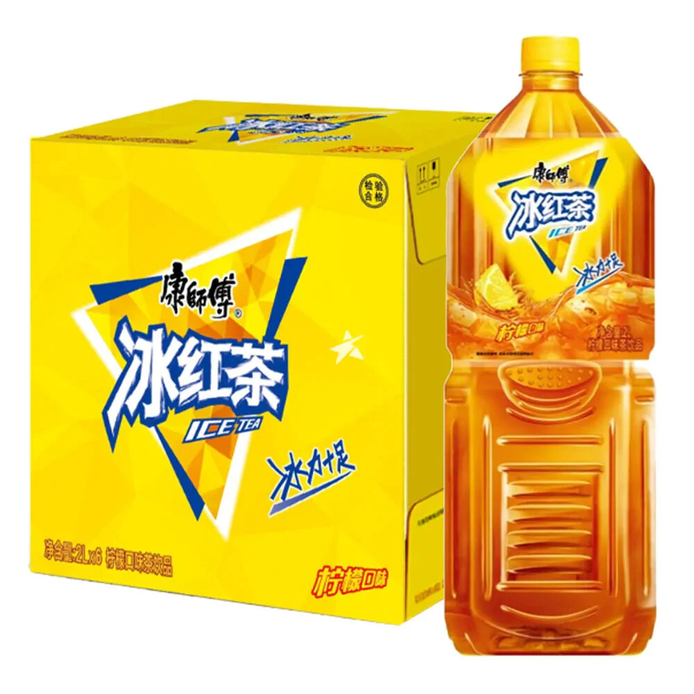 Master Kong Lemon Flavour Ice Tea Bottle Refreshing Drink 2L (6 Bottles) 康師傅 冰紅茶