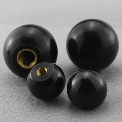 Bakelite Ball Knob Ball Handle with Threaded Brass Insert M5 M6 M8 M10 M12 M16 - Picture 6 of 8
