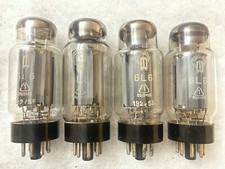 Plaques soudées RFT 6L6 KT66 légèrement utilisées Top Foil Getter NOS testé q...