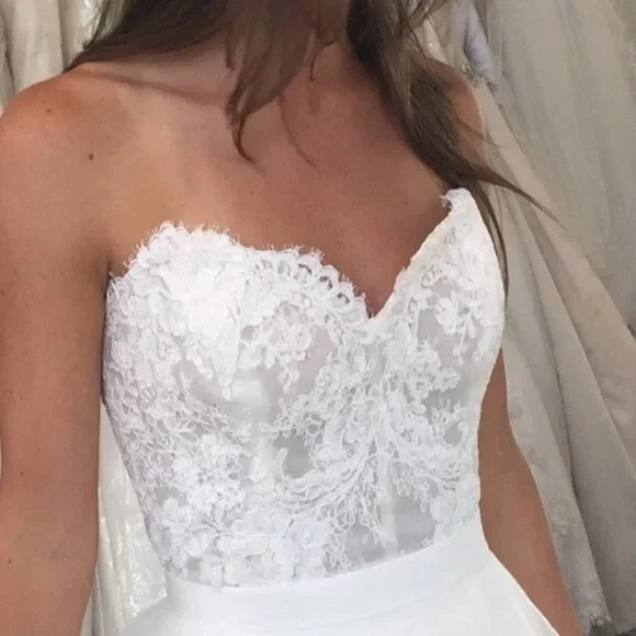 NUEVO VESTIDO DE NOVIA TROMPETA LAZARO, nunca usado Foto 4 de 4