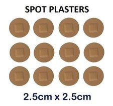 Image of 100 x Steroplast Spot Plasters 2.5cm - Sterile Washproof - Cuts Hypo Allergenic