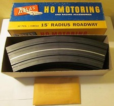 12 Atlas HO 15" Radius 1/8 Circle Roadway Slotcar Curve Tracks 1231 NMIB