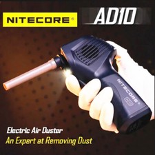 NITECORE AD10 Electric Air Duster 18W USB-C Blower Cleaner Kit for Camera Lens