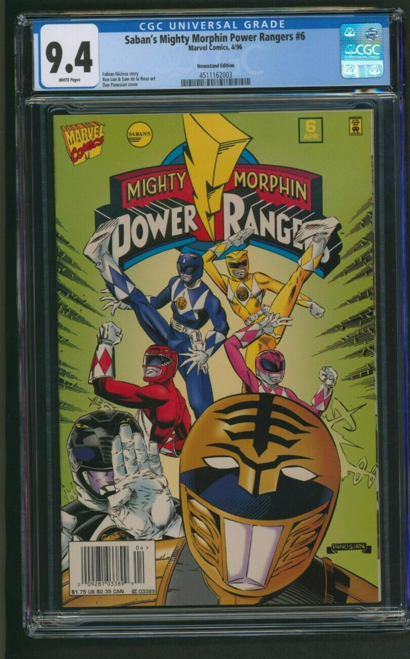 Quiosco Saban's Mighty Morphin Power Rangers #6 CGC 9.4 Marvel Comics 1996