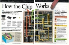 1997 Time How The Chip Works Microchip Vintage Magazine Print Ad/Poster/Article