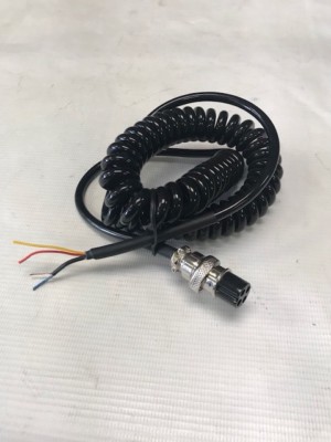 HEAVY DUTY MICROPHONE COILED REPLACEMENT CABLE 4 Pin 4 conductor 3ft CB HAM 