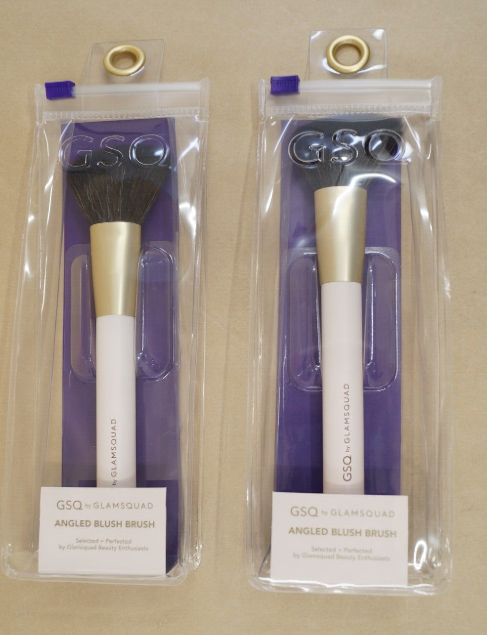 GSQ by Glamsquad Angled Makeup Cosmetics Blush Brush 2Pack eBay