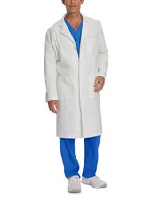 Landau Men's 3-Pocket Full-Length White Coat - 3138 FREE SHIPPING 