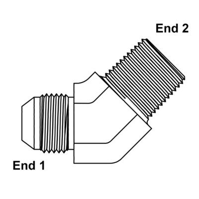 Connettore Per Oleodinamica Adattatore Gomito JIC 6 Maschio X SAE - Foto 6