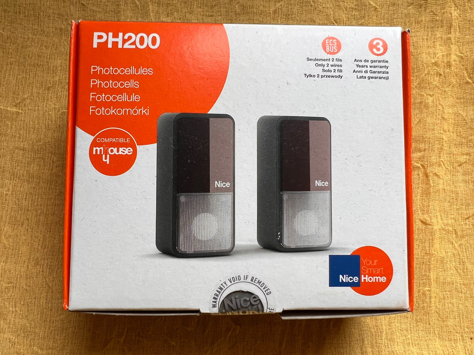 Photocellules PH200 NICE HOME pour sécuriser un portail battant ou coulissant