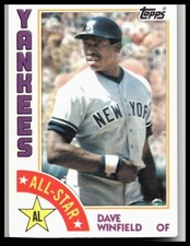 1984 Topps #402 Dave Winfield