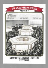 2023 Topps Heritage NF-6 News Flashbacks Dow Jones