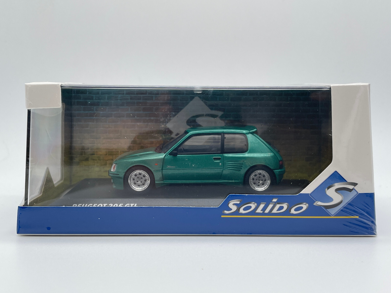 Peugeot 205 Dimma 1992 Solido 1/43 miniature de collection en métal blanc