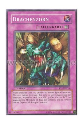 Yugioh SD1-DE024 Drachenzorn