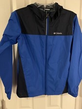 Boys Columbia Windbreaker Size Large Blue New Without Tag