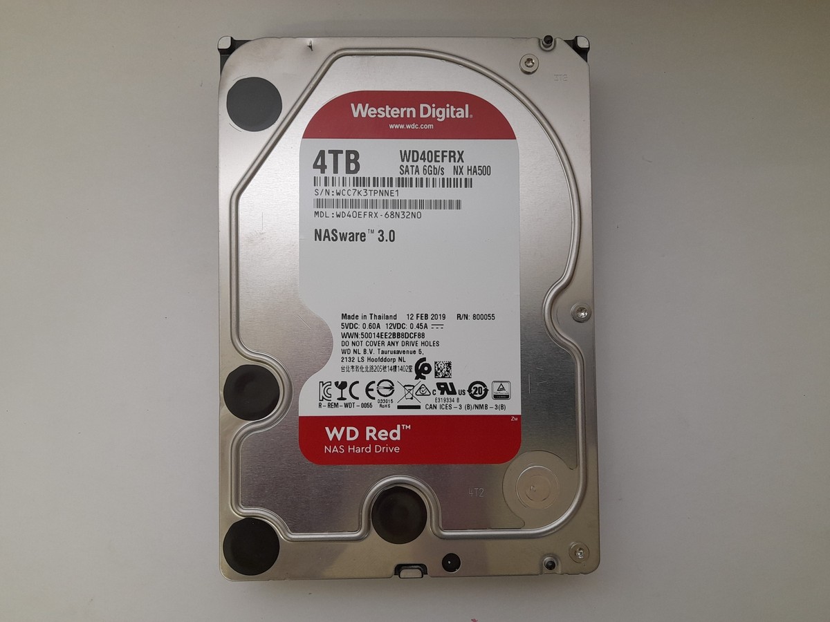 WD WD40EFRX-68N32N0 高信頼 内蔵HDD Red 4TB 3.5インチ SATA 933時間