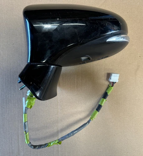 2013 2018 LEXUS ES300H ES350 ES LEFT DRIVER SIDE DOOR MIRROR BLACK 13 WIRE OEM
