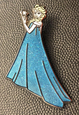 Disney pin 101398 Frozen Elsa glitter princess snow queen snowflake 2014