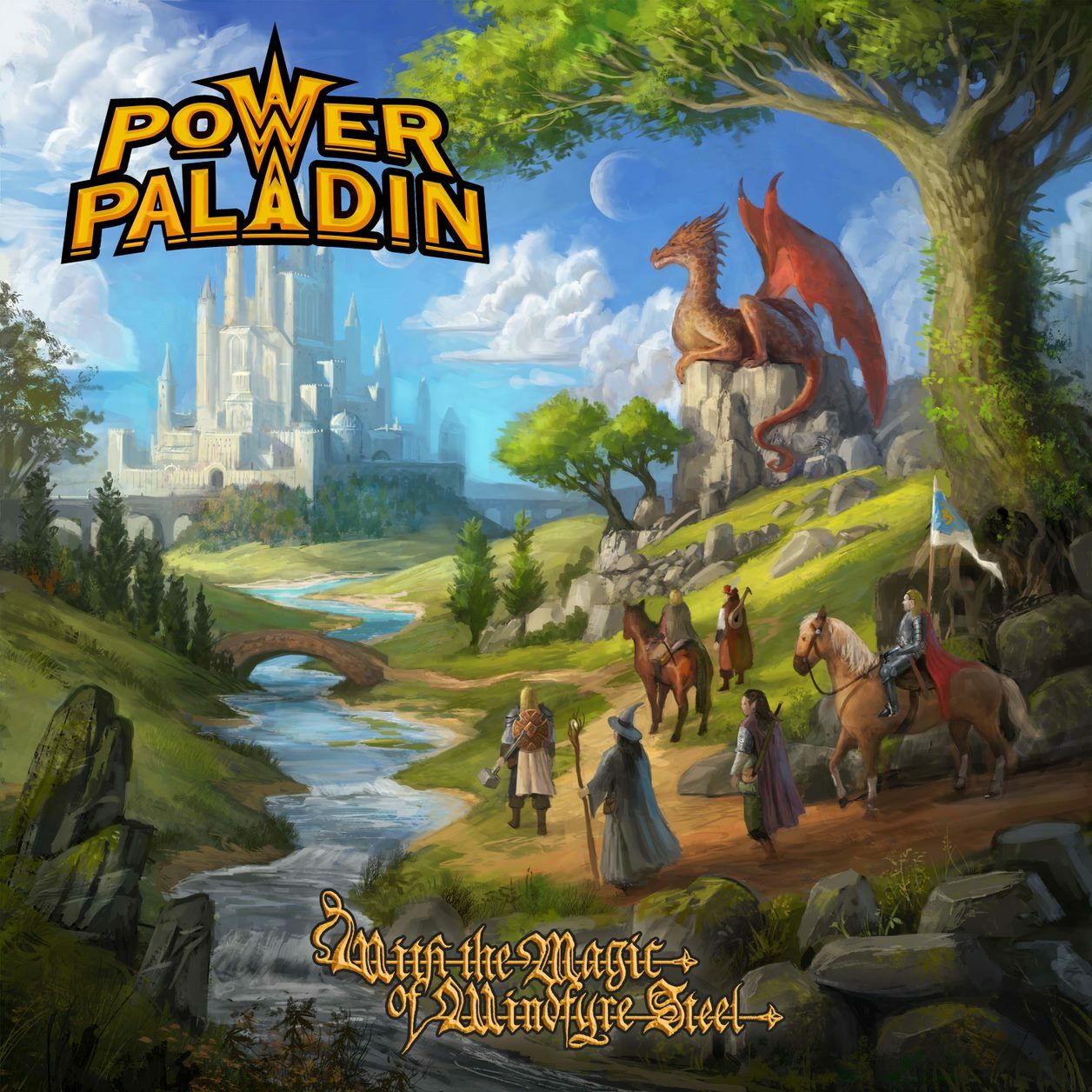 Power Paladin 'With the Magic of Windfyre Steel' LP Vinile Bianco Arancio Nuovo